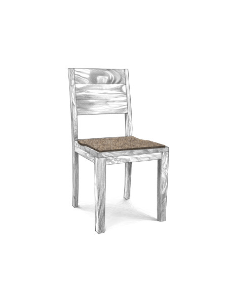 Filz Sitzauflage Eckig