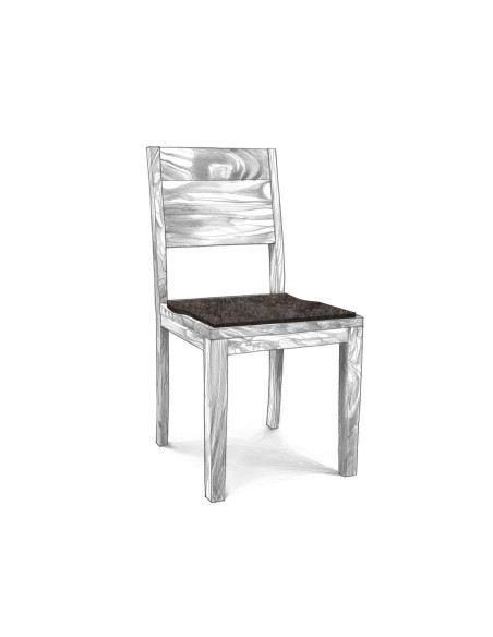 Filz Sitzauflage Eckig