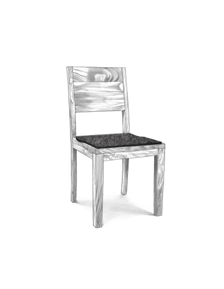 Filz Sitzauflage Eckig