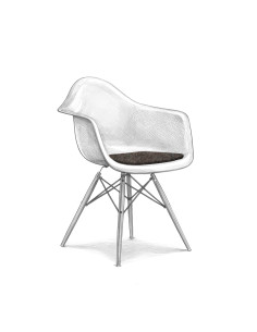 Filz Sitzauflage Eames Armchair