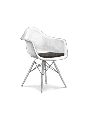Filz Sitzauflage Eames Armchair
