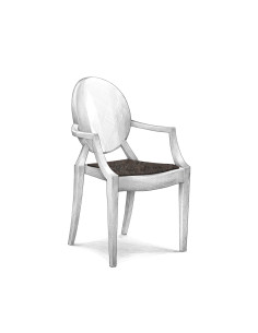 Filz Sitzauflage Kartell Louis Ghost