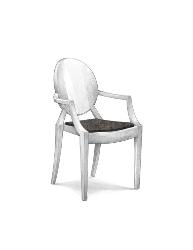 Filz Sitzauflage Kartell Louis Ghost