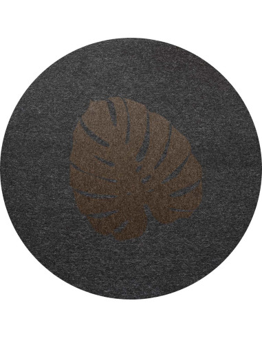 Tapis en feutre Monstera