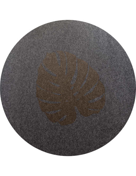 Tapis en feutre Monstera