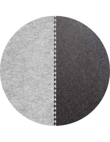 Filzteppich RoundConnect  marmor /schiefer