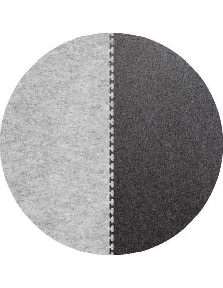 Filzteppich RoundConnect  marmor /schiefer