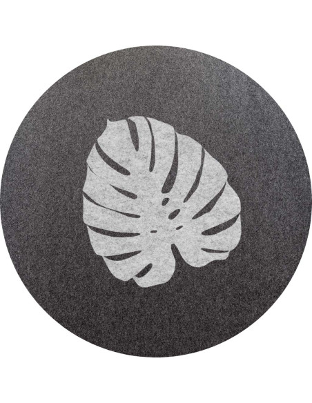 Felt rug Monstera