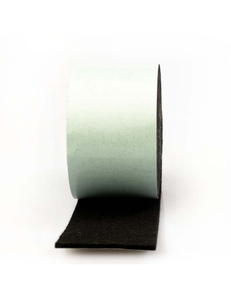 Felt strips self adhesive - Black 2mm
