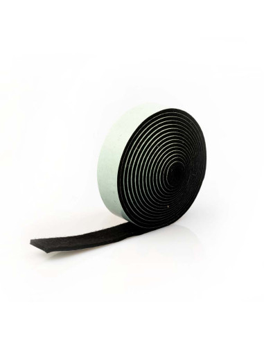 Felt strips self adhesive - Black 2mm