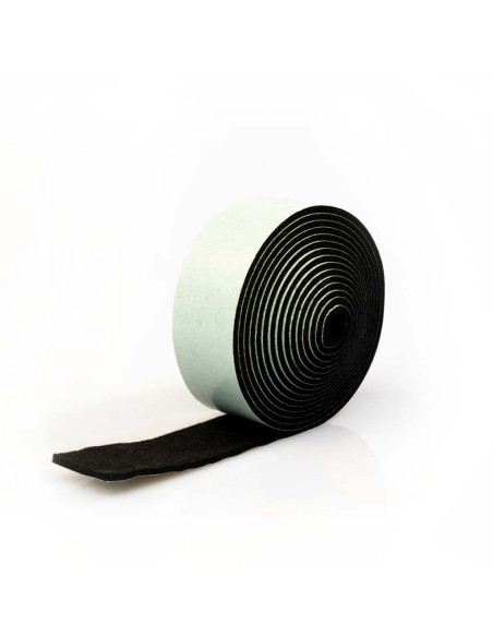 Felt strips self adhesive - Black 2mm