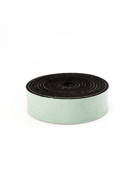 Felt strips self adhesive - Black 3mm