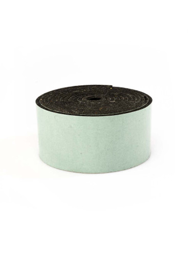 Felt strips self adhesive - Black 3mm