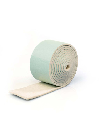 Felt strips self adhesive - Withe 3mm