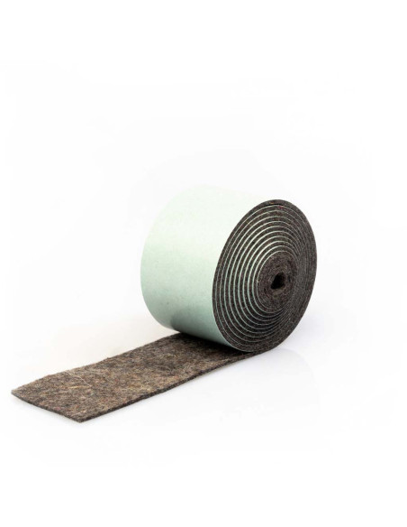Bande de feutre autocollante - Gris 1mm