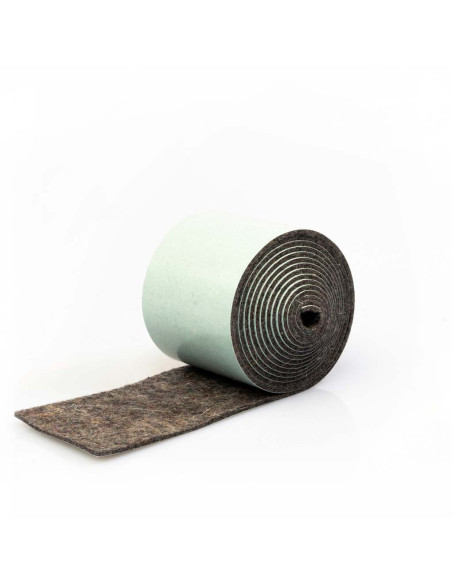 Bande de feutre autocollante - Gris 1mm
