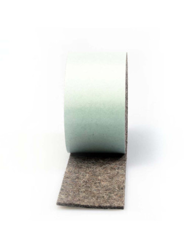 Felt strips self adhesive - Gray 2mm
