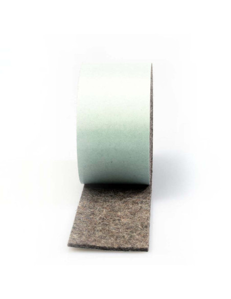 Bande de feutre autocollante - Gris 2mm