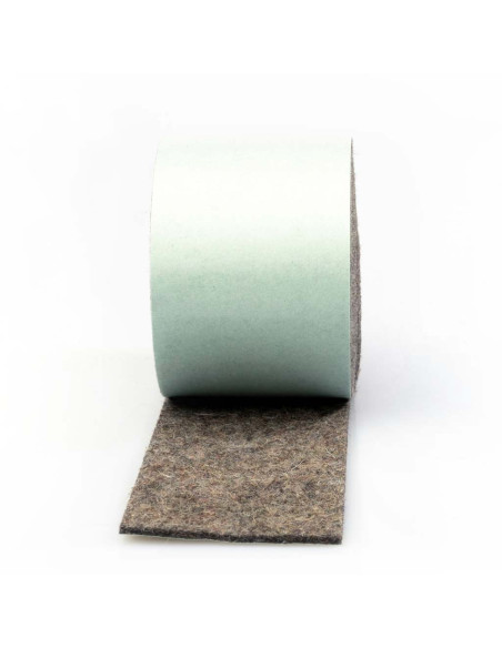 Felt strips self adhesive - Gray 2mm