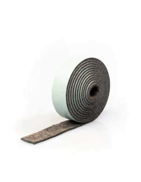 Bande de feutre autocollante - Gris 2mm