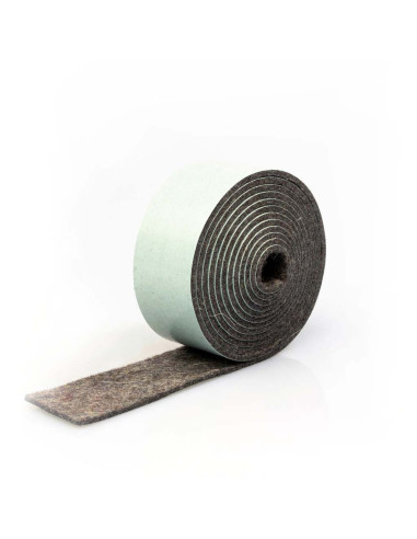 Bande de feutre autocollante - Gris 2mm