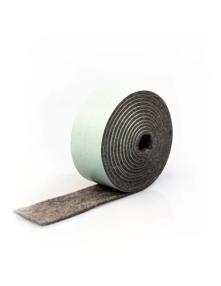 Bande de feutre autocollante - Gris 2mm