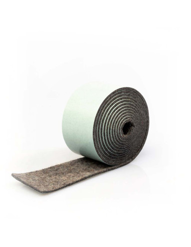Bande de feutre autocollante - Gris 2mm