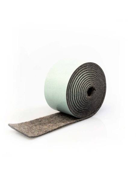 Bande de feutre autocollante - Gris 2mm