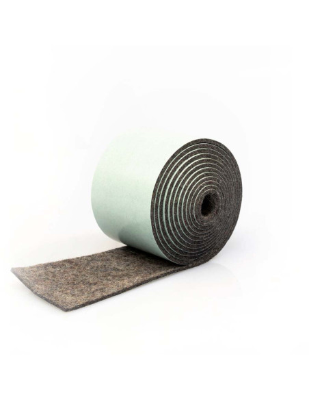 Bande de feutre autocollante - Gris 2mm