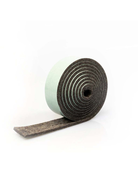 Bande de feutre autocollante - Gris 3mm