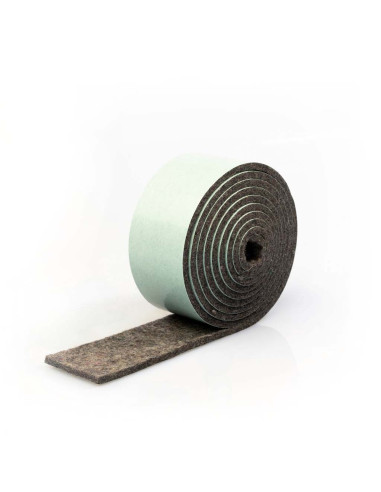 Bande de feutre autocollante - Gris 3mm