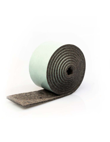 Felt strips self adhesive - Gray 3mm