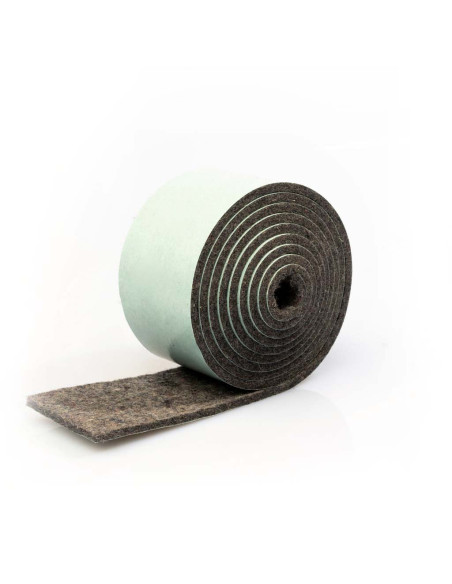 Felt strips self adhesive - Gray 3mm