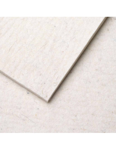 Feutre Blanc brut / 2-8 mm