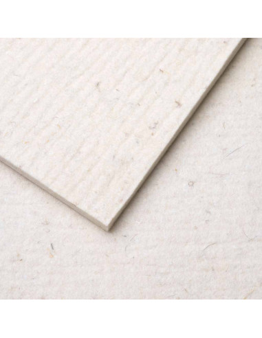 Feutre Blanc brut / 2-8 mm