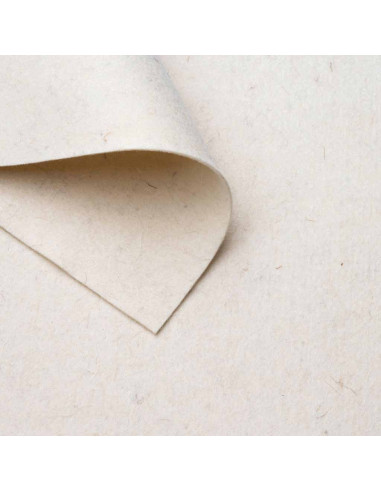 Felt Raw white / 1-4 mm