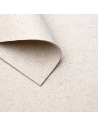 Feutre Blanc brut / 1-4 mm