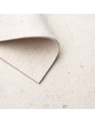 Felt Raw white / 2-15 mm