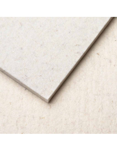 Feutre Blanc brut / 2-15 mm