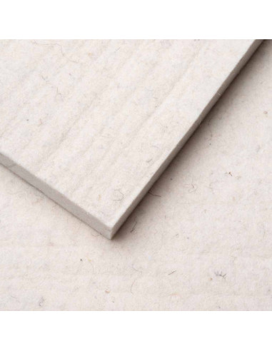 Feutre Blanc brut / 2-15 mm