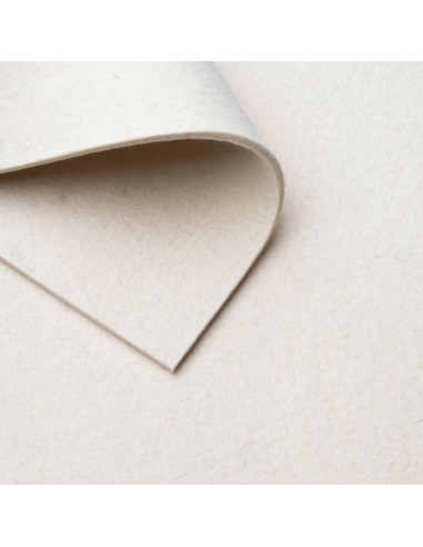 Felt Raw white / 2-15 mm