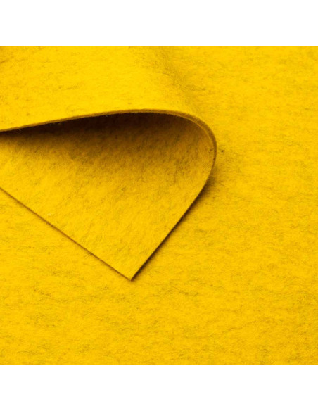 Feutre Jaune chiné / 3-12 mm