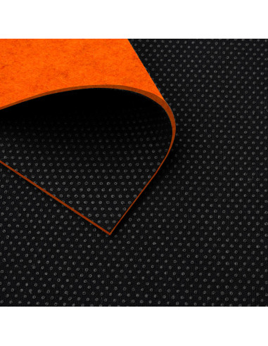 Filz Orangemeliert / 3-12 mm