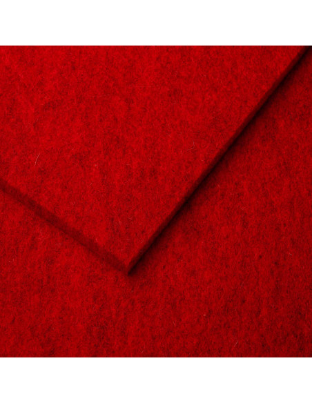 Feutre Rouge chiné / 3-12 mm