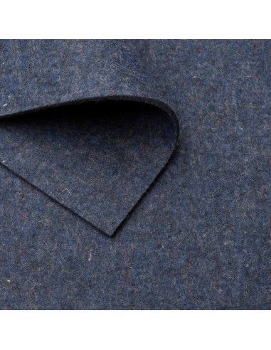 Feutre Bleu jean chiné / 3-12 mm