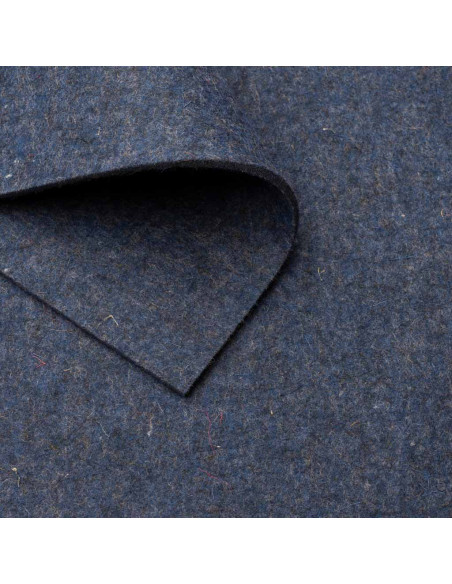 Feutre Bleu jean chiné / 3-12 mm
