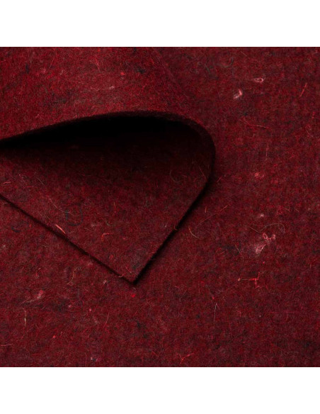 Feutre Rouge rubis / 3-12 mm