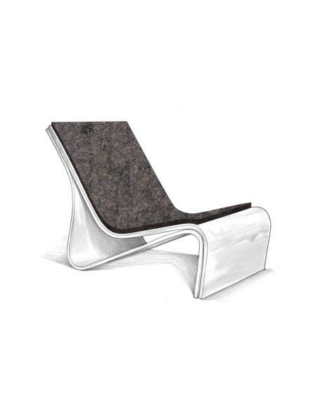 Felt seat pad Swisspearl Sponeck Chair