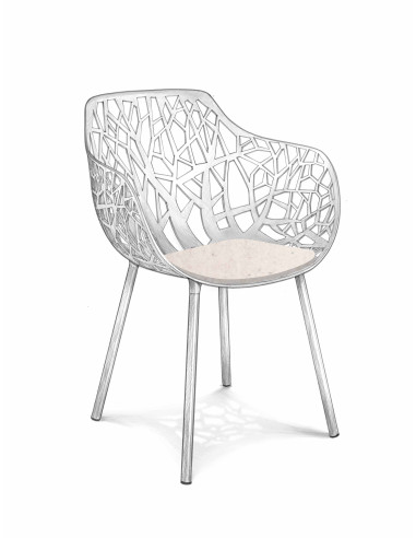 Felt seat pad Fast Forest garden Chair
