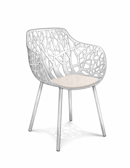Felt seat pad Fast Forest garden Chair
